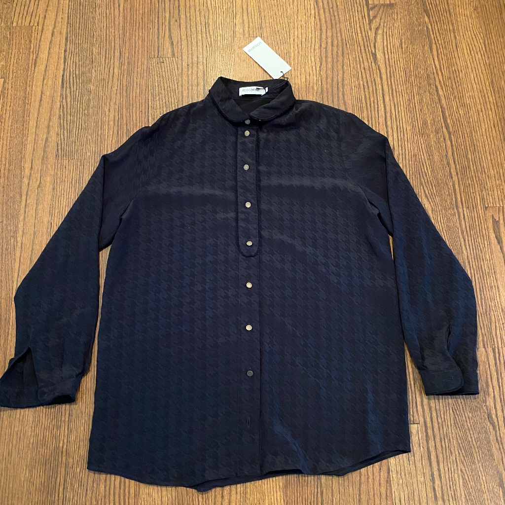 Roseanna Pied De Poule Silk Blouse